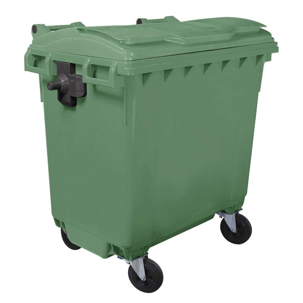 RackZone Wheelie Bin 770 Litre - Green, ideal for commercial waste.