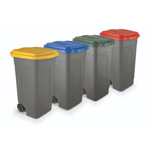 RackZone Waste Bin 80 Litre - Red for efficient waste separation and storage.