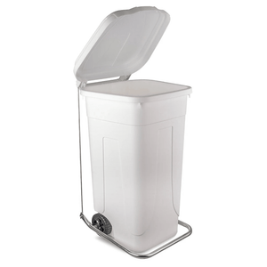 RackZone Wheelie Bin 240L with pedal & ring kit for hands-free waste disposal.