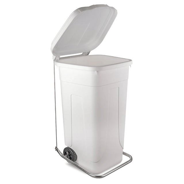 RackZone Wheelie Bin 240L with pedal & ring kit for hands-free waste disposal.
