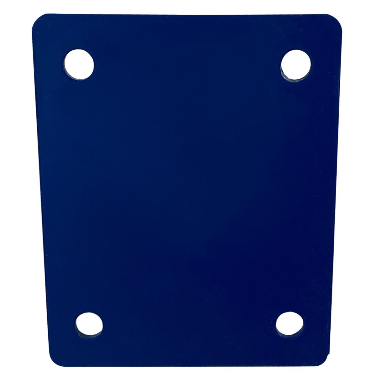 RackZone Workbench Component Blue Wheel Clamp with four corner holes.