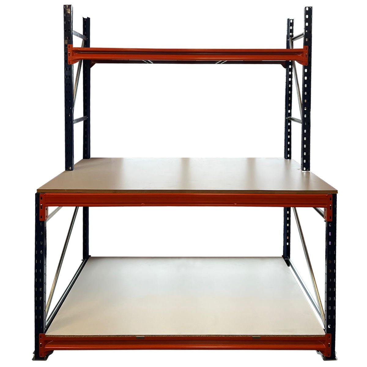 Industrial Workbench 2000x1850x800mm with Timber & Feet | RackZone