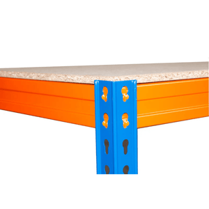 Value Workbench Orange/Blue 900h x 1500w x 600d 2 Levels c/w Chipboard 15mm 300kg