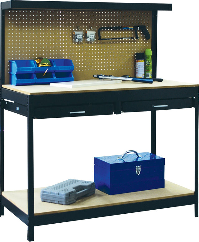 RackZone Work Station Value Bench with 2 drawers, 1520h x 1220w x 610d.