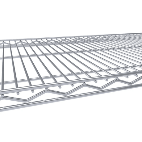 RackZone Wire Chrome Shelving 1818h x 1822w x 609d, 4 Level, 300kg UDL.