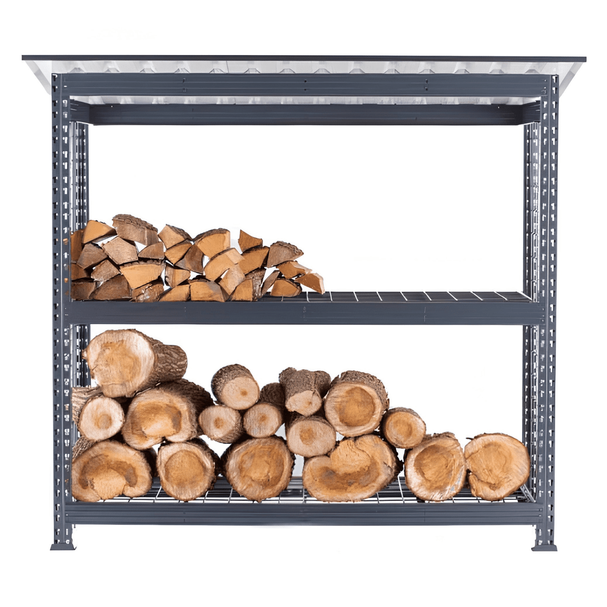 Wood Rack c/w Mesh 1952(h) x 2193(w) x 1201(d) - RackZone