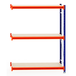 RackZone Longspan Shelving 600mm Depth, Laminated Timber, Extender unit.