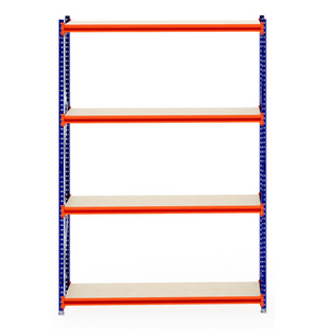 RackZone Longspan Shelving, 600mm deep, laminated timber, starter unit.