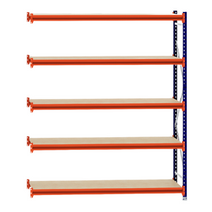 RackZone Longspan Extender, 600mm depth with laminated timber shelves.