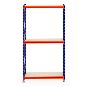 RackZone Longspan Shelving 600mm Depth Laminated Timber Starter, empty frame.