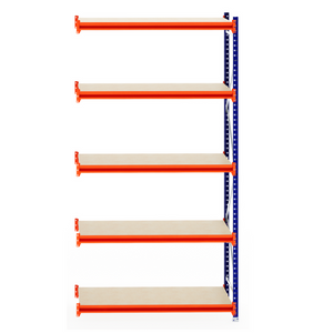 RackZone Longspan Shelving Extender, 600mm deep with timber shelves.