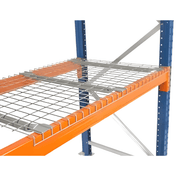 RackZone Mesh Deck 2.3m x 1100mm 1000kg Galvanise on pallet racking.