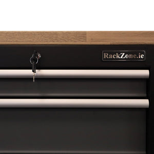RackZone Modular Workstation System 1 drawer locked with keys and slides.
