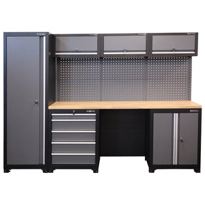 RackZone Modular Workstation System 2 with floor cabinet and ball bearing slides.