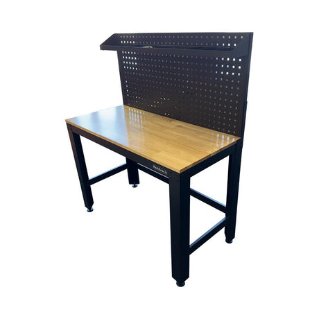 RackZone Modular Adjustable Workstation with Pegboard, 1280x600x870mm.