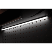 RackZone Modular Workstation LED Light Set (3-Pack) on above perforated panel.