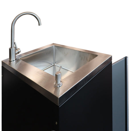 RackZone Modular Workstation Base with Stainless Sink & Tap.