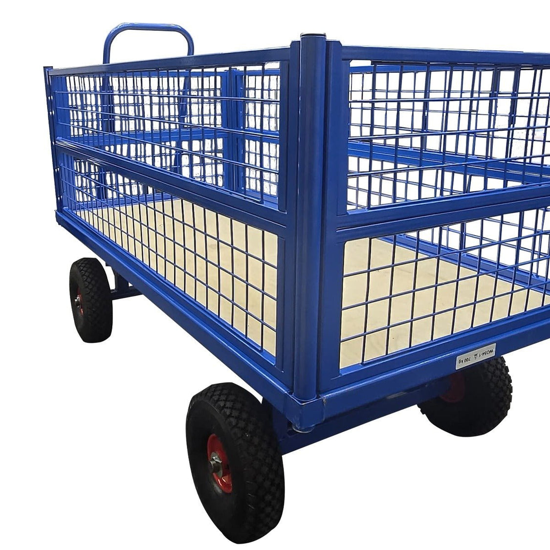 Platform truck in warehouse