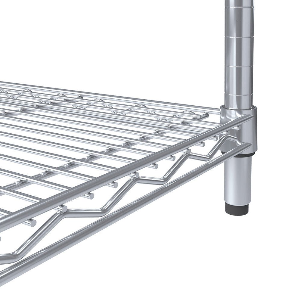 Chrome wire shelving