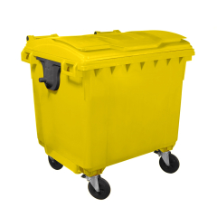 Wheelie Bin 1100 Litre - Yellow