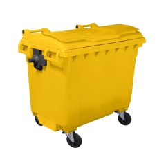Wheelie Bin 660 Litre - Yellow