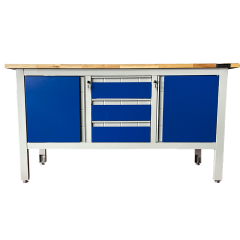 Industrial Workbench 1690W x 900H x 600D Grey/Blue