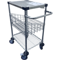 Stainless Steel / Chrome Trolley 860H x 610W x 460D - 3 Tier