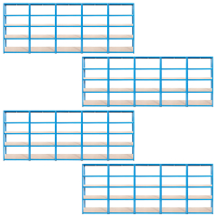 20 BAY SPECIAL Boltless Shelving 175kg 1800x900x450 (Blue) DELIVERY INCLUDED