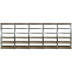 Value Shelving 1780h x 900w x 450d 5 Level 175kg UDL Gal 5 Bay
