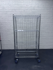 4 Tier Chrome plated Trolley 1600H x 915W x 457D