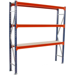 10 BAYS Longspan Shelving 2000H x 1800W x 600D 3 Levels c/w White Laminated Chipboard INCL DELIVERY