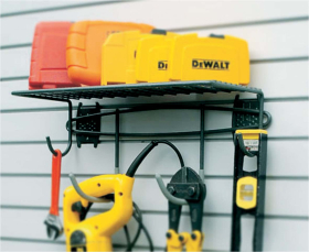 Slatwall Shelves with Hooks