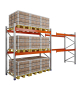 Pallet Racking Bay 3000h x 2700w x 1100mm 3000kg/Level Starter 81mm 2 Levels