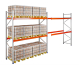 Pallet Racking Bay 4000h x 3600w x 1100mm 3000kg/Level Starter 81mm 2 Levels