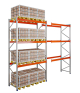 Pallet Racking Bay 5000h x 2700w x 1100mm 3000kg/Level Starter 81mm 3 Levels