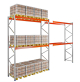 Pallet Racking Bay 5000h x 3600w x 1100mm 2200kg/Level Starter 81mm 2 Levels