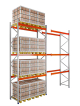 Pallet Racking Bay 6000h x 2700w x 1100mm 3000kg/Level Starter 81mm 3 Levels