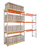 Pallet Racking Bay 6000h x 3600w x 1100mm 3000kg/Level Starter 81mm 3 Levels