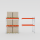 Pallet Racking Bay 3000h x 2300w x 1100mm 3000kg/Level Starter 81mm 2 Levels