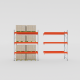 Pallet Racking Bay 3000h x 2300w x 1100mm 3000kg/Level Starter 81mm 3 Levels