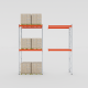 Pallet Racking Bay 5000h x 2300w x 1100mm 3000kg/Level Starter 81mm 2 Levels
