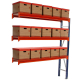 Longspan Shelving 2000H x 1800W x 400D 3 Levels c/w Timber Extender