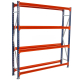 Longspan Shelving 2000h x 1800w x 600d 4 Levels c/w Timber Extender