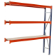 Longspan Shelving 2000 x 1800 x 600 3 Levels c/w Timber Extender