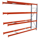 Longspan Shelving 2000H x 2400W x 400D 4 Levels c/w Timber Extender