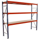 Longspan Shelving 2000H x 2400W x 800D 3 Levels c/w Timber Starter