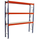 Longspan Shelving 2500H x 2400W x 600D 3 Levels c/w Timber Starter