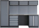 Modular Workstation System 2 c/w Steel Worktop