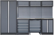 Modular Workstation System 3 c/w Steel Worktop