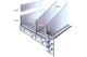 Galvanised Shelving Sliding Divider 500X200 H